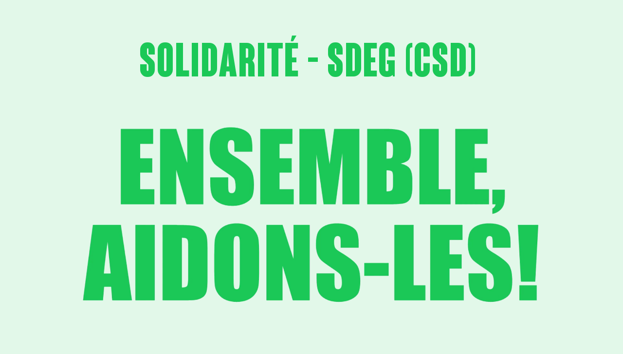 SNEG-CSD : Ensemble aidons-les!