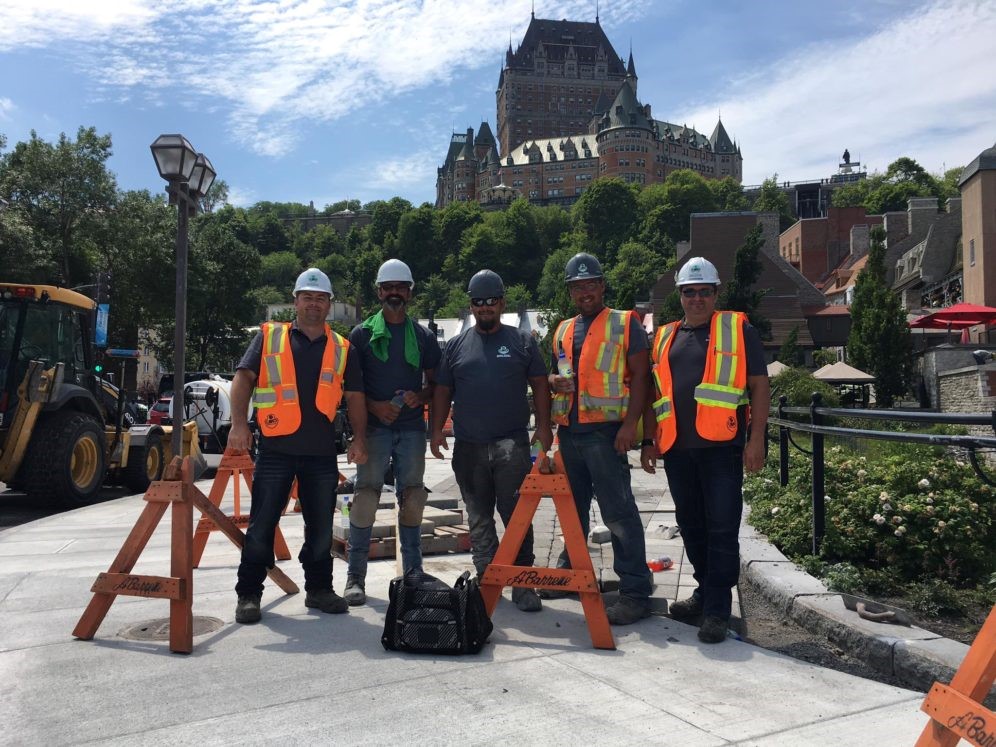 Des membres CSD Construction de la région de Québec sur un chantier.