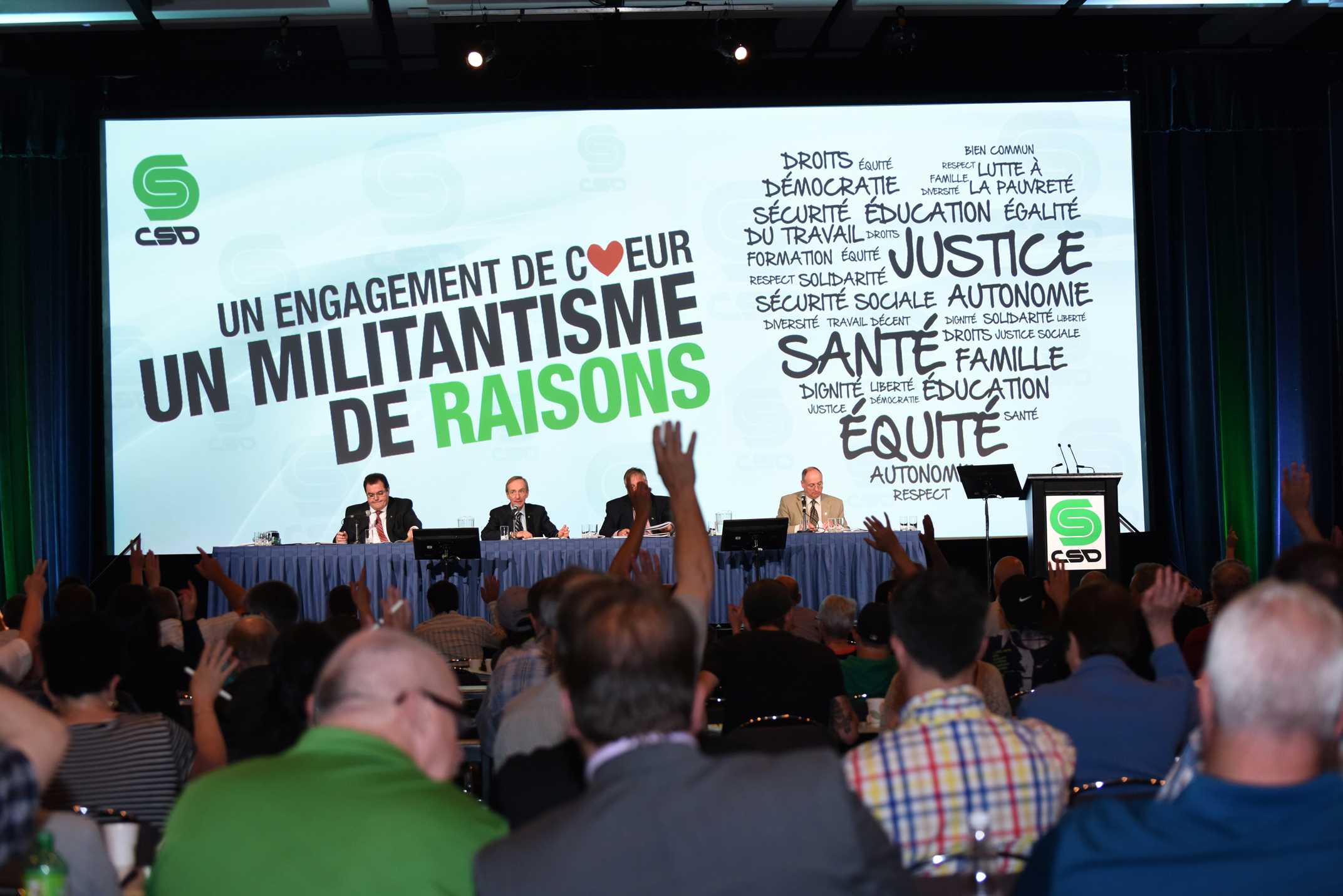 Une foule au Congrès 2015 de la CSD.